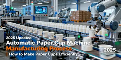 Automatic Paper Cup Machine Manufacturing Process | How to Make Paper Cups Efficiently